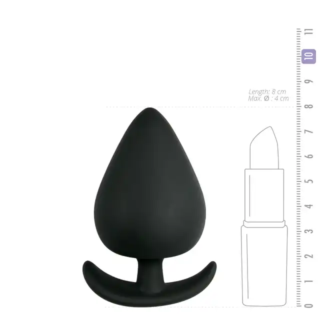 Easy Toys - Anal Anchor Small Black. Mała wtyczka analna. 