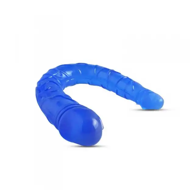 Toyz4Lovers - Double Dildo Blue. Podwójne elastyczne dildo.