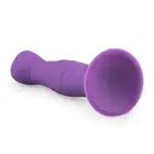 Easy Toys - Ribbed Dong Silicone Anal dildo. Fioletowe dildo analne. 
