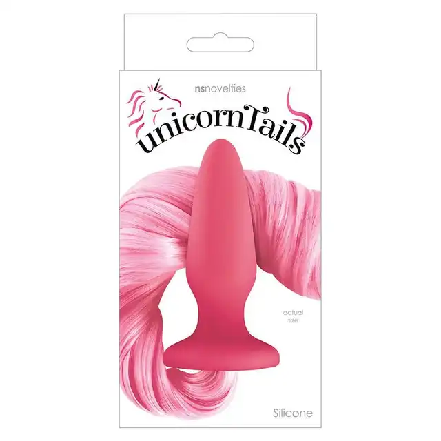 NS Novelties - Unicorn Tails Pastell Pink. Butt Plug z jasnoróżowym ogonem jednorożca!