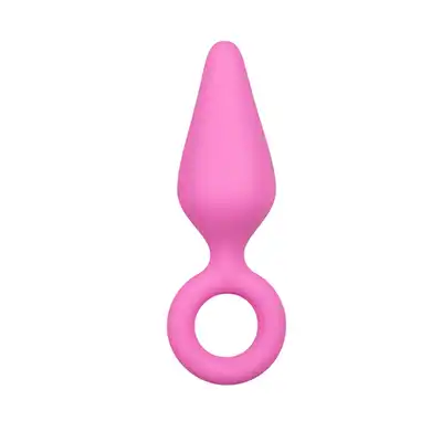 Easy Toys - Pointy Plug Large Pink. Różowy silikonowy plug. 