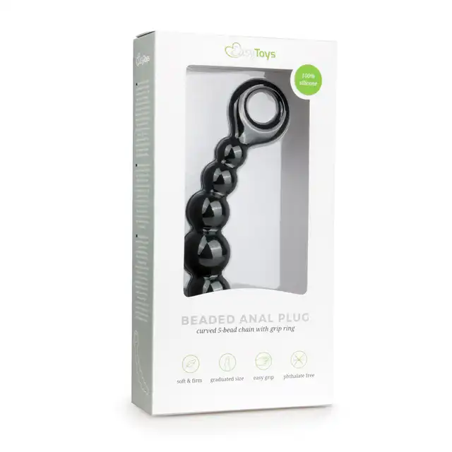 Easy Toys - Beaded Plug. Profilowany Butt Plug. 