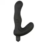 Easy Toys - Bottom Booster. Wibrujący silikonowy masażer prostaty. Czarny. 