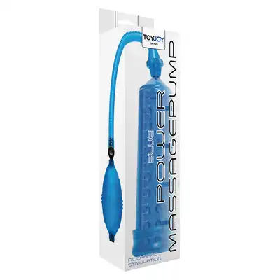 ToyJoy - Power Massage Pump Blue. Pompka powiększająca penisa. 