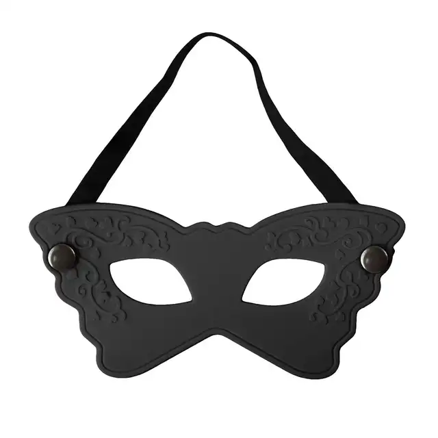 Easy Toys - Silicone Mask Black. Czarna silikonowa maska. 
