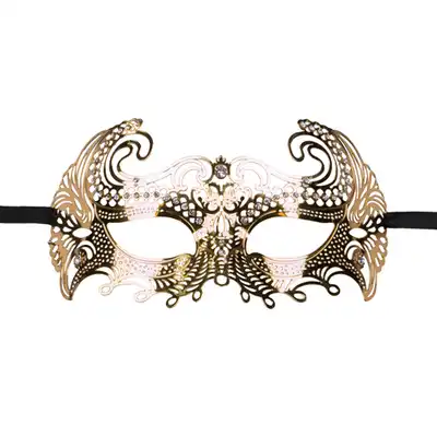 Easy Toys - Metal Mask Venetian Gold. Metalowa wenecka maska. Złota.