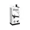 Real Rapture - Strap-on Natural Living. Czarny strap-on z wibracjami. 