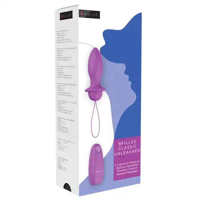 B Swish - Bfilled Classic Orchid. Wibrujący plug analny w kolorze fioletowym