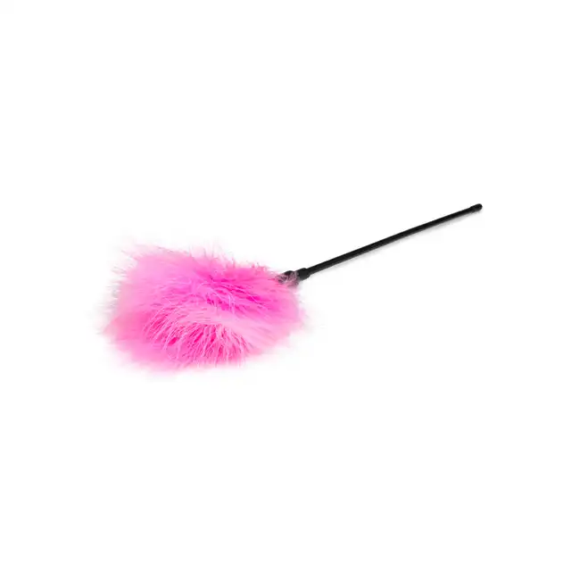 Easy Toys - Feather Tickler Pink Long. Piórko z długą rączką. 