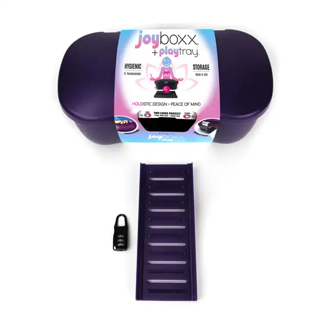 Joy Boxx - Hyfienic Storage System Purple. Fioletowy nowoczesny i niezawodny system, przechowywania zabawek!