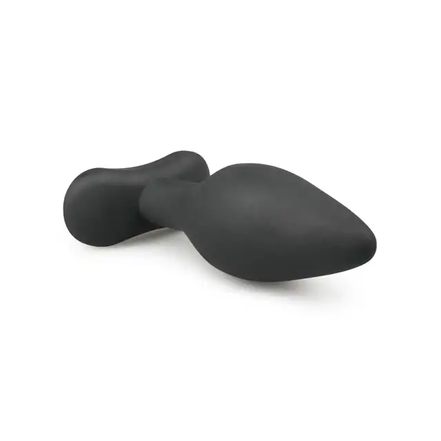 Easy Toys - Rocked Plug Medium Black. Silikonowa wtyczka analna. 