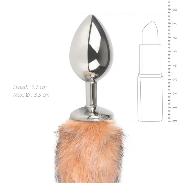 Easy Toys - Fox Tail Plug M. Wtyczka analna z lisim ogonem 27 cm.