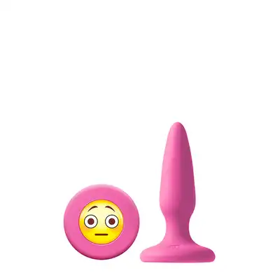 MOJIS Plug #OMG small. Mała wtyczka analna z emoji w kolorze różowym!
