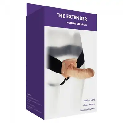 Kinx - Hollow Extender Strap On. Realistyczny strapon dla mężczyzn 16 cm