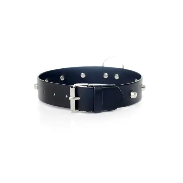 Fetish Boss Series - Collar With Studs. Czarna obroża z ćwiekami. 