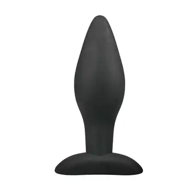 Easy Toys - Rocked Plug Medium Black. Silikonowa wtyczka analna. 