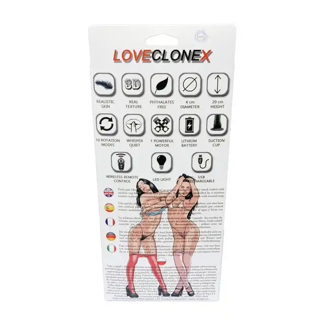 Loveclonex - Apollo Cyberskin. Rotacyjny wibrator z cyberskóry. 