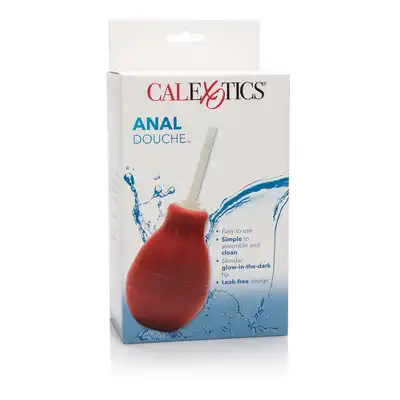 Calexotics - Anal Douche - czerwona gruszka analna. Bezpieczne zabawy analne