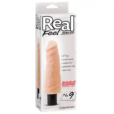Real Feel - Fanta Flesh No.9. Realistyczny wibrator z cyberskóry. 6 cm średnicy!