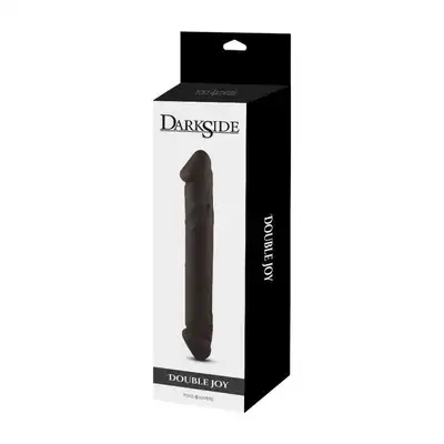 Toyz4Lovers - Realistic Double Dildo Black. Podwójne dildo 23 cm długości. Czarny kolor, realistyczny kształt. 