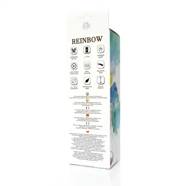 Reinbow - realistyczny wibrator z cyberskóry. 