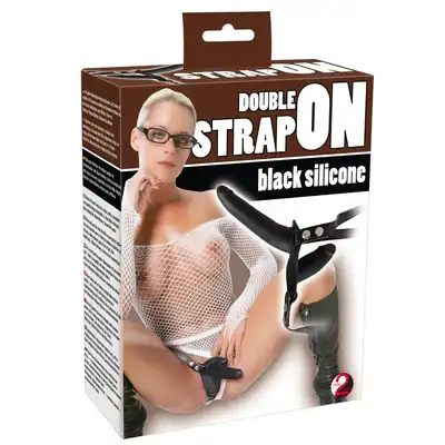 You 2 Toys - Black Double Silicone Strapon. 