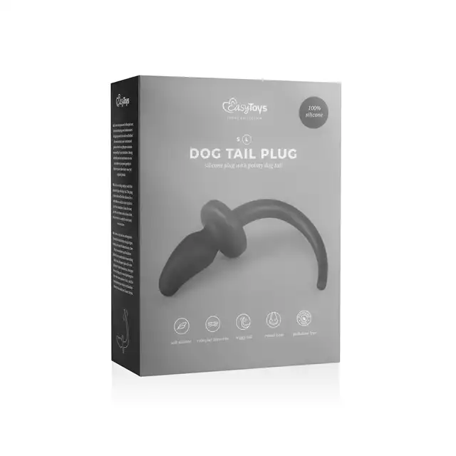 Easy Toys - Dog Tail Plug Large. Duży plug analny z psim ogonem!