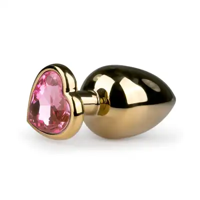 Easy Toys - Metal Butt Plug L . Metalowa wtyczka analna z pięknym kryształem.