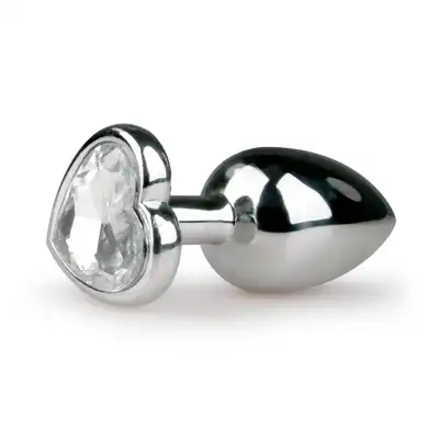  Easy Toys - Metal Butt Plug Heart Crystal. Wtyczka z kryształkiem w kształcie serca. 