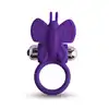 T4L Ring Vibr.Butterfly Purple