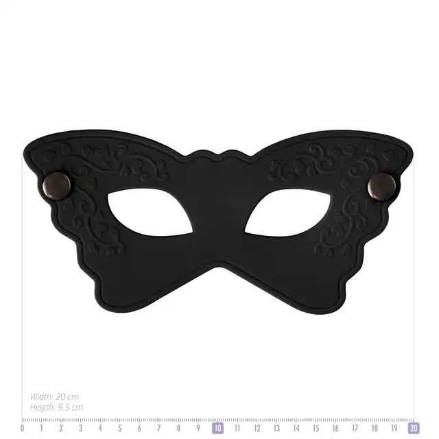 Easy Toys - Silicone Mask Black. Czarna silikonowa maska. 