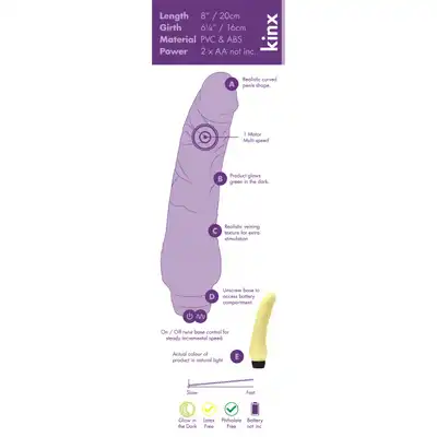 Zeus - Realistic Vibrator Glow In The Dark. Świecący w ciemności, duży i realistyczny wibrator! 