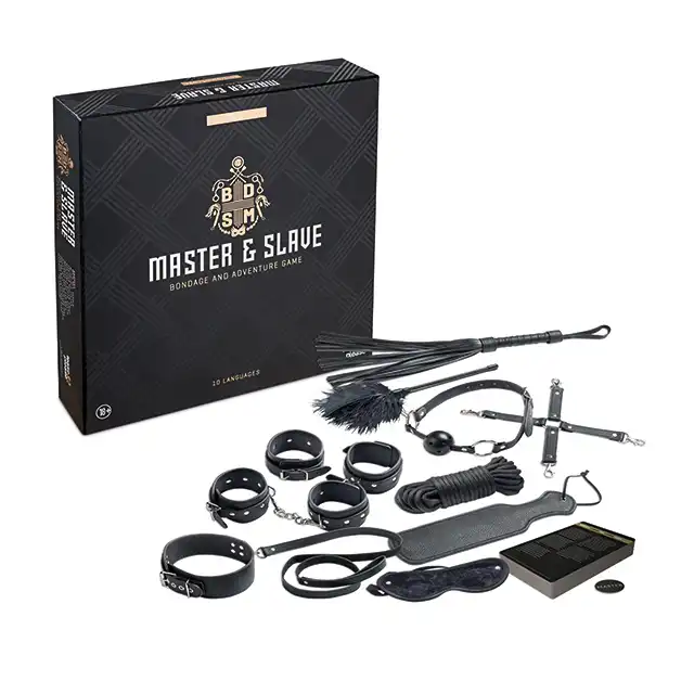 Tease&amp;Please - Master &amp; Slave Black. 12-częściowy zestaw do BDSM