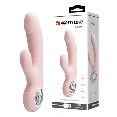  Pretty Love - Selene Pink. Uroczy wibrator ze stymulacją łechtaczki