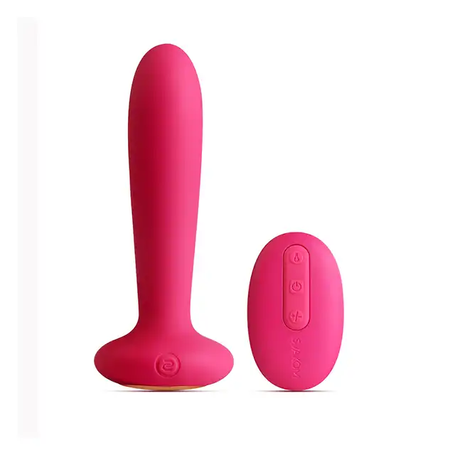 SVAKOM - Warming Plug Vibrator. Wibrujący plug analny z pilotem. Silikon. 
