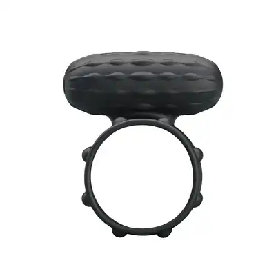 Pretty Love - Osborn. Czarny silikonowy ring z mocnymi wibracjami