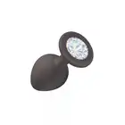 Lola - Emotions Cutie Medium Black Plug Moonstone . Silikonowa wtyczka analna. 