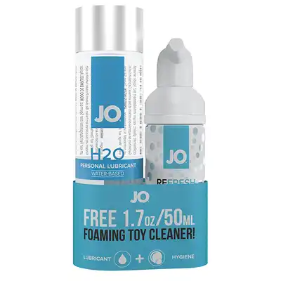 System Jo - H2O Lubricant 120 ml &amp; cleaner. Zestaw lubrykant + cleaner do zabawek