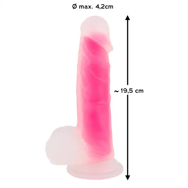 Super Softie - Dildo Medium Pink Silicone. Różowe dildo z przyssawką