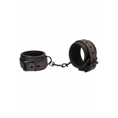 Ouch! - Elegant Wrist Cuffs Titanium Grey. Eleganckie kajdanki na ręce. Ostatnia sztuka!