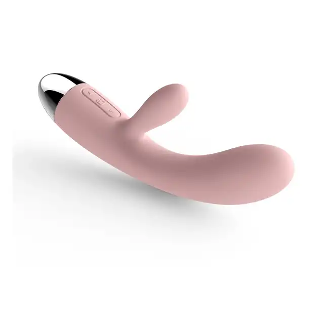 Svakom - Alice Rabbit Vibrator Pale Pink. Silikonowy wibrator. Jasnoróżowy.