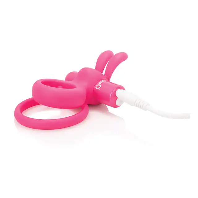 The Screaming O - Charged Ohare Rabbit . Podwójny silikonowy ring na penisa. Mocne wibracje