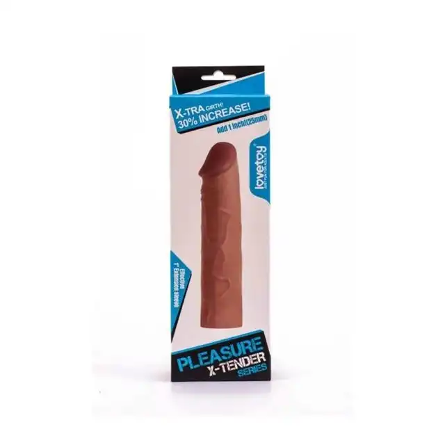 Lovetoy - Pleasure X-Tender 6.8. Realistyczna nakładka na penisa +2,5 cm!