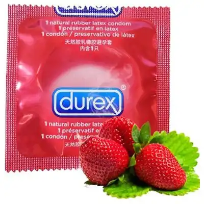 Durex Strawberry 1 sztuka. Prezerwatywa truskawkowa. Bestseller!!!