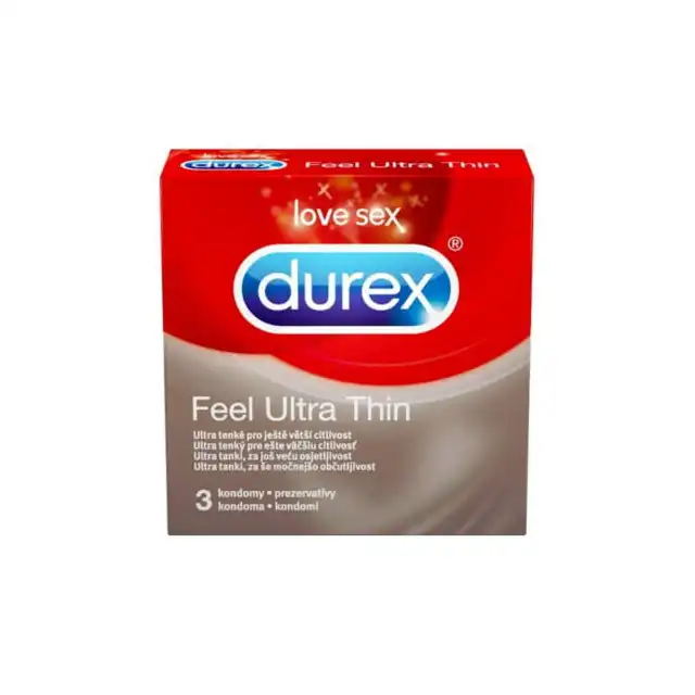 Durex - Feel Ultra Thin. Ultracienkie prezerwatywy 3 sztuki!