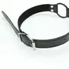 Toyz4Lovers - Easy Belt Ring Gag Black. Czarny otwarty knebel. Możliwość regulacji. 