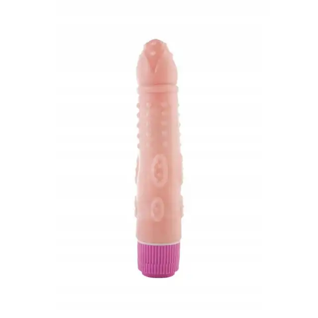 A-Toys - Multi-Speed Vibrator. Cielisty wibrator z tłoczeniami. 