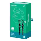 Satisfyer Beads - silikonowe kulki analne 2 szt. Kolor czarny.