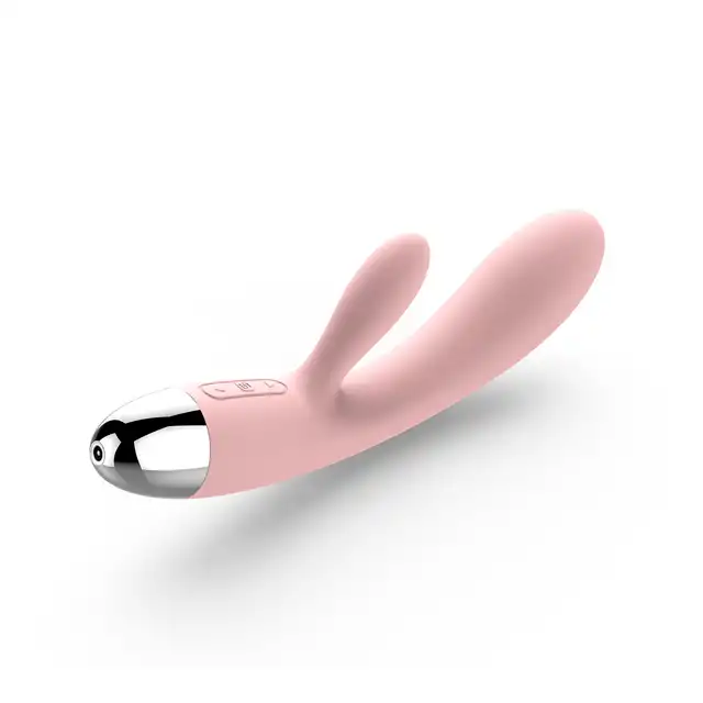 Svakom - Alice Rabbit Vibrator Pale Pink. Silikonowy wibrator. Jasnoróżowy.