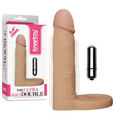 Lovetoy - The Ultra Soft Double 5.8 Vibro. Podwójna penetracja z wibracjami!